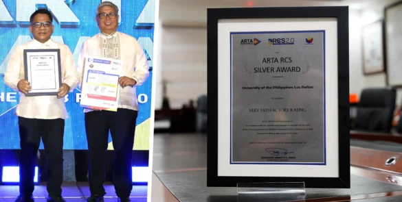 ARTA recognizes UPLB for VS rating in ease of doing business and efficient government service delivery